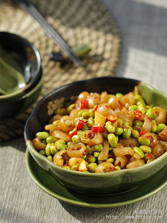 夏季时令美容下酒菜-猪皮辣豆-天通苑生活区-休闲娱乐-天通苑社区网